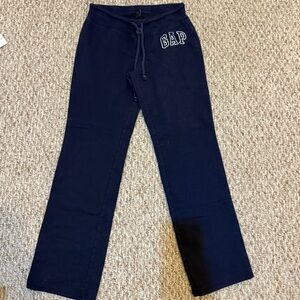 Gap navy open straight leg sweatpants